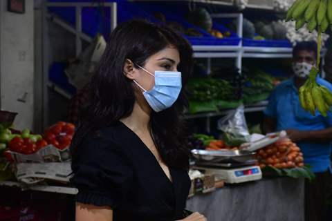 Rhea Chakraborty snapped at Pali Market, Bandra!
