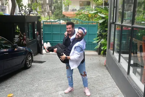 Varun Sharma and Manjot Singh snapped at the screening of Chutzpah