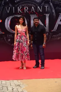 Jacqueline Fernandez unveils her look from Vikrant Rana on billboard in Mumbai