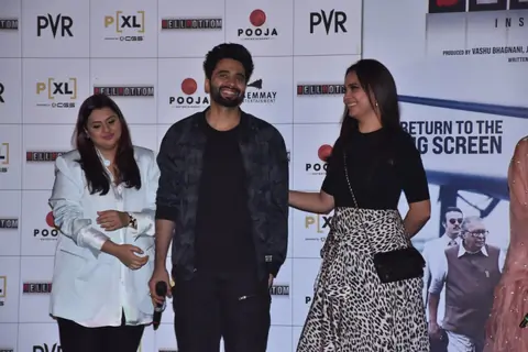 Jackky Bhagnani and Lara Dutta at Bell Bottom trailer launch in Delhi