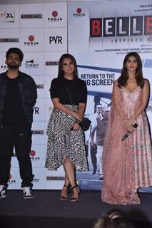 Lara Dutta and Vaani Kapoor at Bell Bottom trailer launch in Delhi