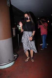Lara Dutta snapped returning from Delhi