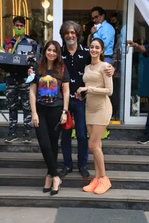 Bhavna Panday, Chunky Pandey, and Ananya Panday snapped in Bandra