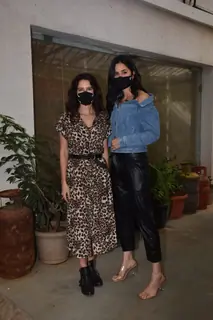 Katrina Kaif and sister Isabelle Kaif snapped at the screening of Shershaah