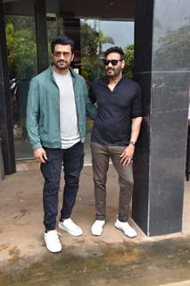 Sharad Kelkar and Ajay Devgn snapped at the promotions of 'Bhuj: The Pride of India'