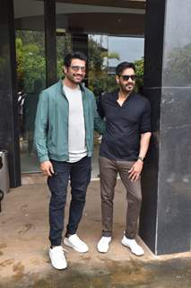 Sharad Kelkar and Ajay Devgn snapped at the promotions of 'Bhuj: The Pride of India'