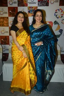 Bhagyashree and Hema Malini at an event in Mumbai