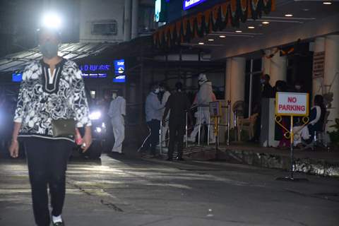 Amitabh Bachchan at Lilavati hospital in Mumbai