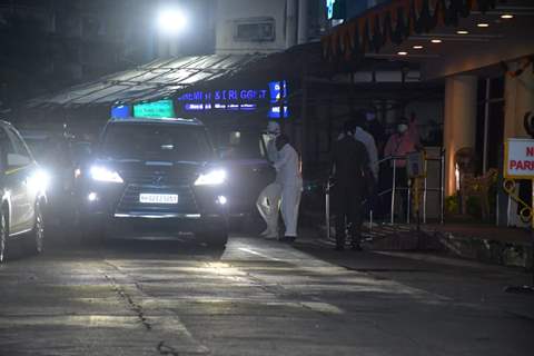 Amitabh Bachchan at Lilavati hospital in Mumbai