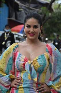 Sunny Leone snapped at the sets of Big Boss OTT
