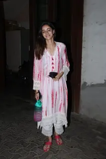 Ananya Panday snapped at the dubbing studio in Khar