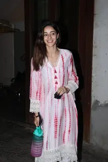 Ananya Panday snapped at the dubbing studio in Khar