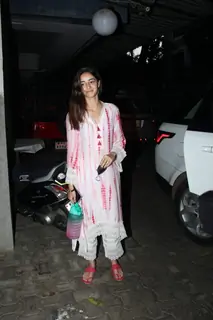 Ananya Panday snapped at the dubbing studio in Khar