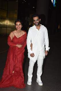 Newlyweds Rajkummar Rao and Patralekhaa spotted at the airport