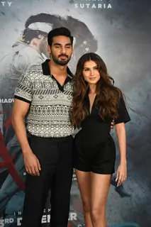 Tara Sutaria and Ahan Shetty for Tadap promotions 