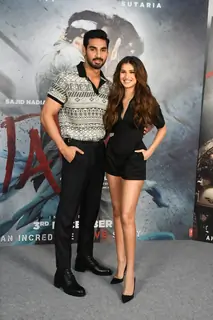 Tara Sutaria and Ahan Shetty for Tadap promotions 