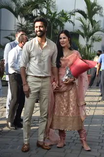 Vicky Kaushal and Katrina Kaif first public appearance as married couple