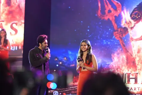 Ranbir Kapoor and Alia Bhatt at Brahmastra motion poster launch