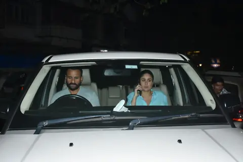 Saif Ali Khan and Kareena at Bandra
