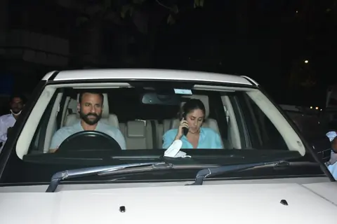 Saif Ali Khan and Kareena at Bandra