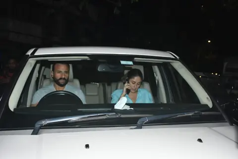 Saif Ali Khan and Kareena at Bandra