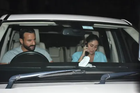 Saif Ali Khan and Kareena at Bandra
