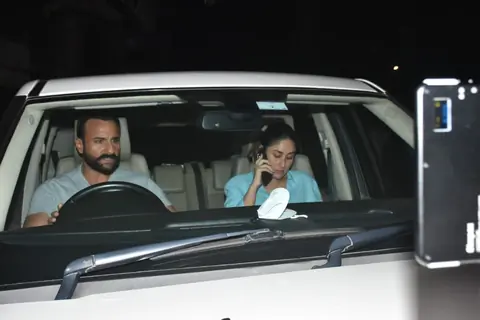 Saif Ali Khan and Kareena at Bandra
