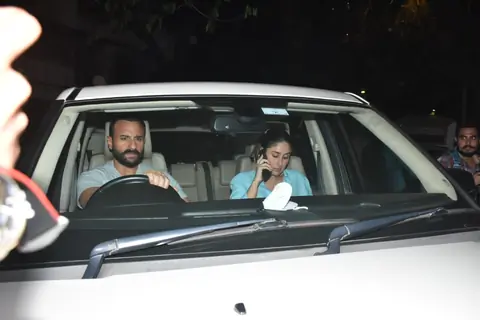 Saif Ali Khan and Kareena at Bandra