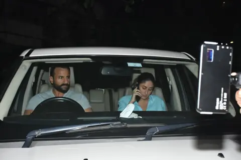 Saif Ali Khan and Kareena at Bandra