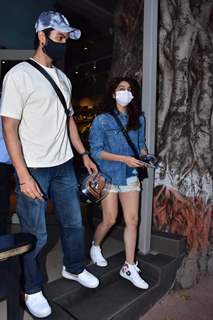 Sunny Kaushal and Sharvari Wagh spotted in Juhu