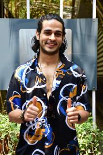 Priyank Sharma with Shivalika spotted in Bandra