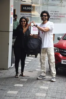Gurmeet Chaudhary and Debina with their newborn baby