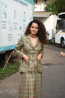 Kangana Ranaut and Arjun Rampal at Dhakaad promotions 