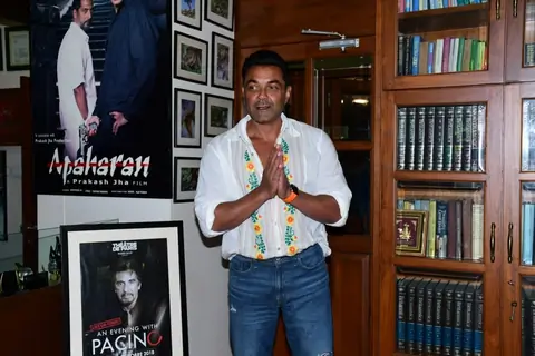 Bobby Deol and prakash jha for Aashram promotions