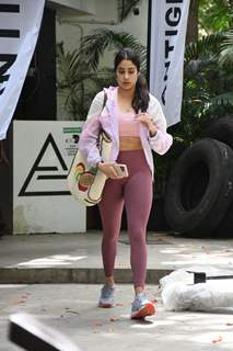 Janhvi Kapoor spotted outside the gym 