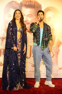 Varun Dhawan and Kiara Advani at promotion of Jug Jugg jeeyo 
