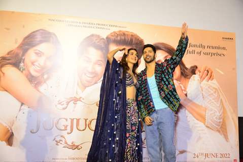 Varun Dhawan and Kiara Advani at promotion of Jug Jugg jeeyo 