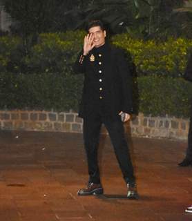 Manish Malhotra snapped at Pooja Vijan's Wedding Bash at Taj Colaba