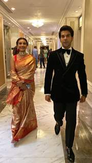 Rajkummar Rao and Patralekhaa snapped at Pooja Vijan's Wedding Bash at Taj Colaba