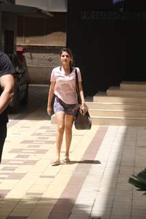 Rhea Chakraborty spotted at Bandra 