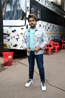 Javed Ali snapped on the sets of Superstar Singer 2