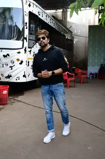 Himesh Reshammiya  snapped on the sets of Superstar Singer 2