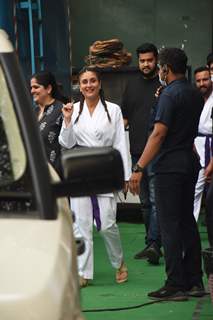 Kareena Kapoor spotted in Karate outfits  