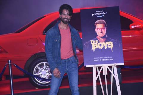 Shahid Kapoor snapped at the promotions of Amazon Prime Video's The Boys season 3
