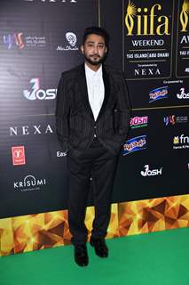 Zaid Darbar poses on the green carpet of IIFA awards 2022 