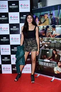 Aadhya Anand spotted screening of the series Bravehearts – The Untold Stories Of Heroes