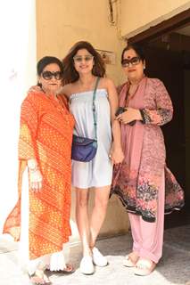 Shamita Shetty and her mom Sunanda Shettyspotted in the city 