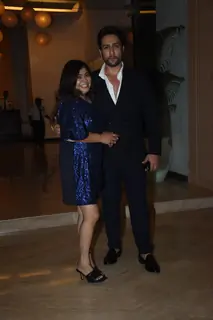 Adhyayan Suman, Disha Jha spotted at Aashram success party at Andheri 