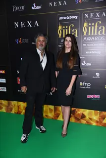 Celebrities poses to paparazzi at green carpet of IIFA awards 2022 in Abu Dhabi