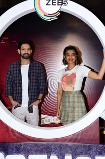 Vikrant Massey and Radhika Apte snapped for promoting their upcoming film Forensic 